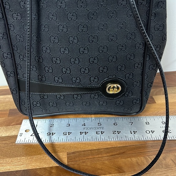 Vintage Gucci Monogram Handbag Black - Picture 11 of 11